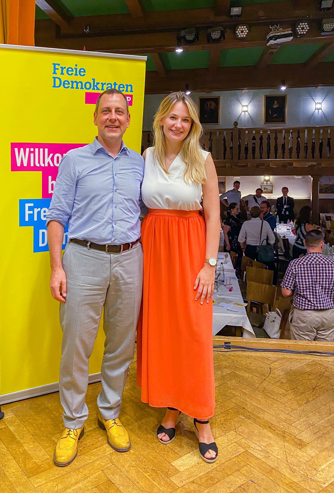 Michael Ruoff und Jennifer Kaiser-Steiner; Foto: FDP München